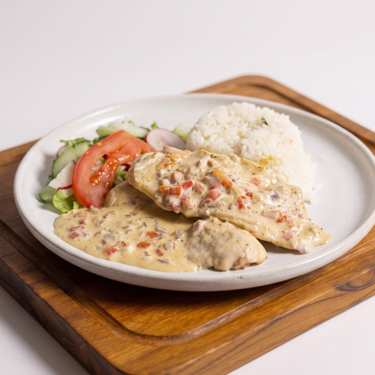 Savor Our Pollo a la Crema